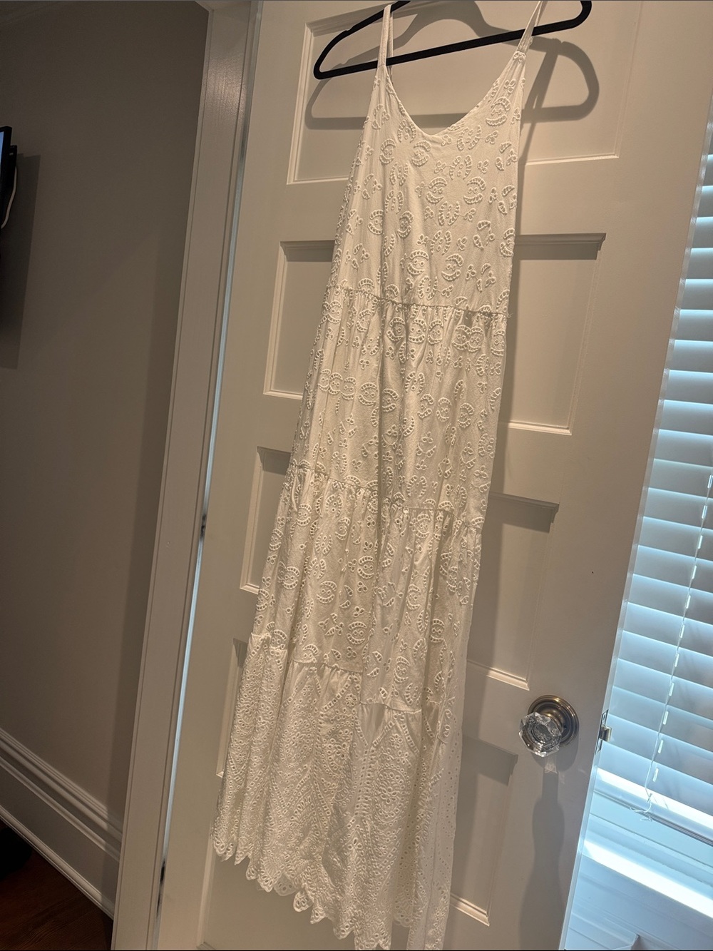 Splendid White Eyelet Maxi Dress